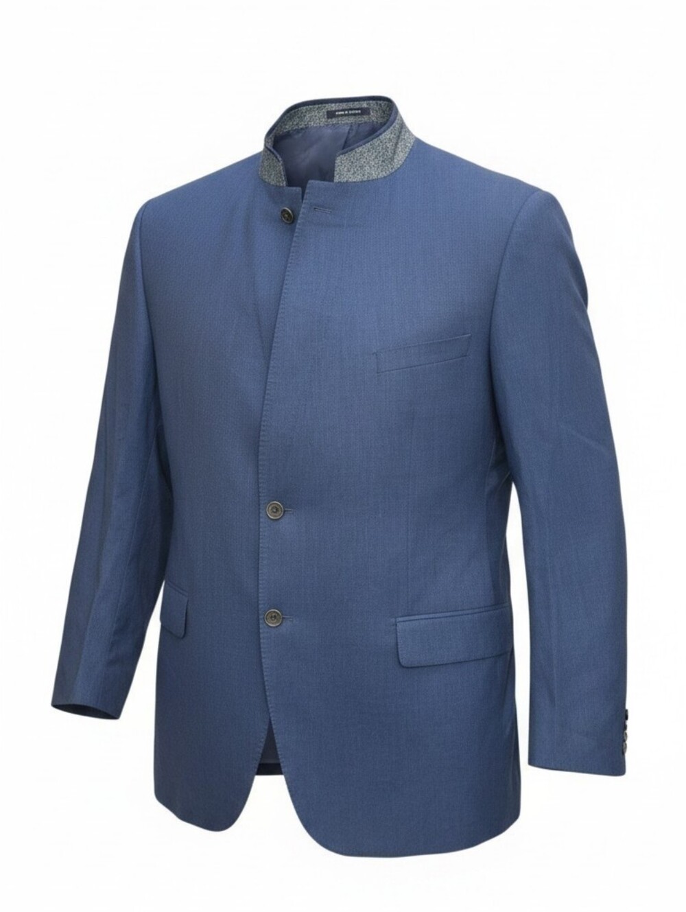 Daniel Cremieux Blue Mandarin Collar Sport Coat